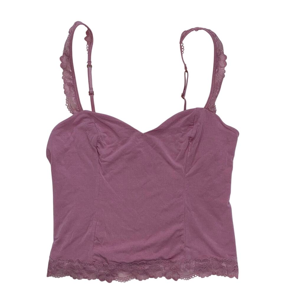 Victoria's Secret Pink Lace Cami Tank Top, Women's Small